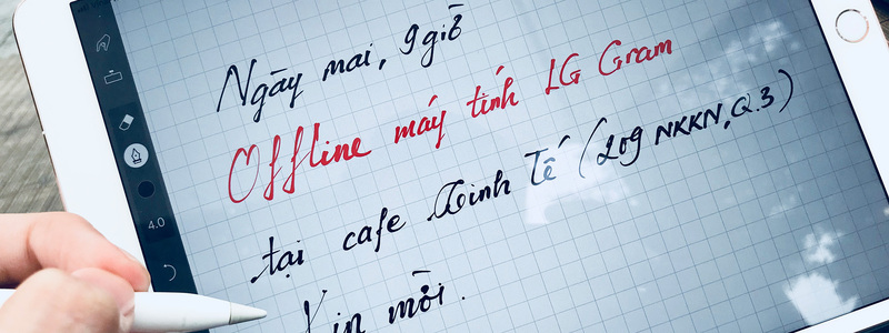 Ứng dụng chữ viết tay trên các nền tảng