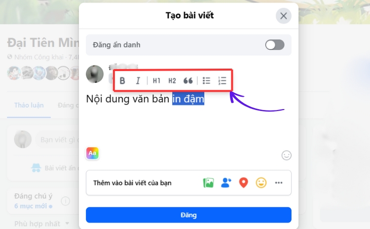 Xác nhận nội dung → Đăng bài