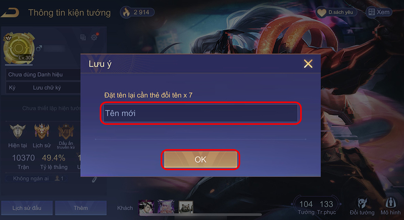 Hướng dẫn 4 bước đổi tên đối với kí tự đặc biệt cho Truy Kích
