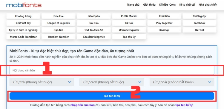 chữ in đậm facebook
