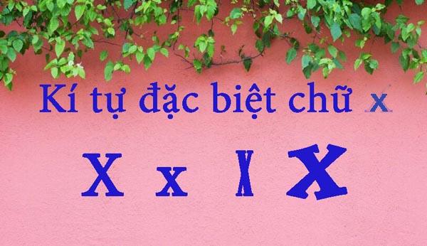 99+ kí tự đặc biệt chữ X phổ biến, in hoa, viết thường, cách điệu siêu đẹp