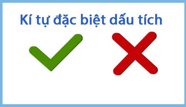 Khám phá những kí tự đặc biệt dấu tích thông dụng, có màu sắc, đẹp