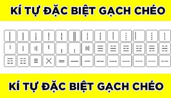 100+ Kí tự đặc biệt gạch chéo ngắn, đẹp và xáo trộn cực độc lạ