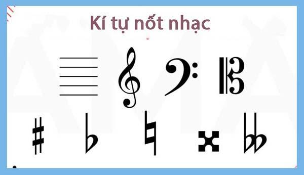 Tuyển tập các kí tự nốt nhạc đơn sắc, có màu sắc, chữ nghệ thuật 2025